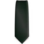 Cravate fine noire � motifs fleuris brod�s