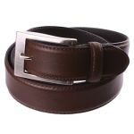 Ceinture en cuir marron, int�rieur cuir noir