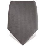 Cravate faux uni gris fonc�