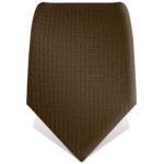 Cravate faux uni marron