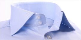 Chemise cintr�e bleue
