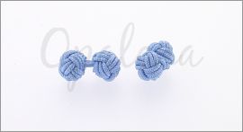 Light blue knot cufflinks