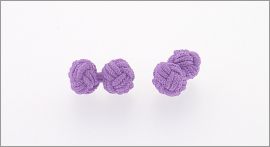 Lilac knot cufflinks