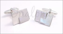 Cufflinks with two enclosed squares