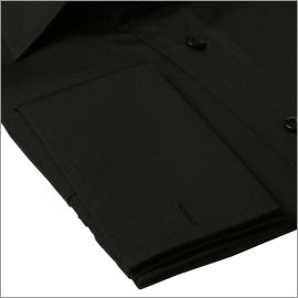 Black French Cuff Shirt