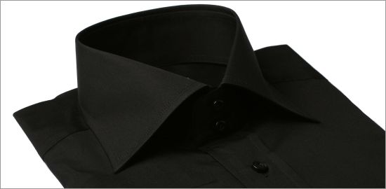 Black French Cuff Shirt