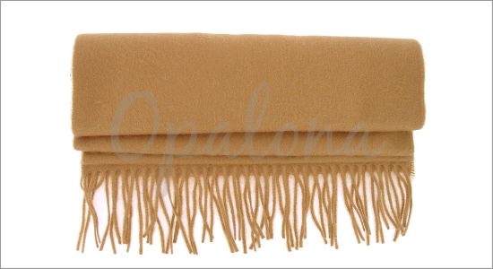 Camel cashmere scarf