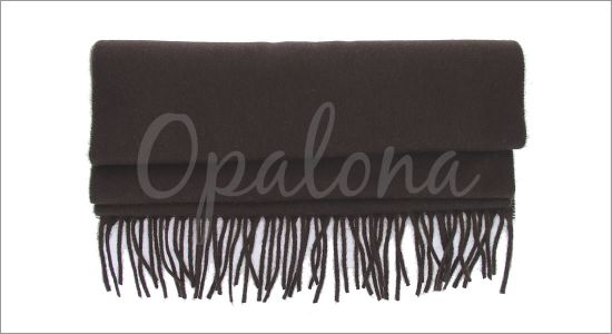 Echarpe en cashmere marron chocolat