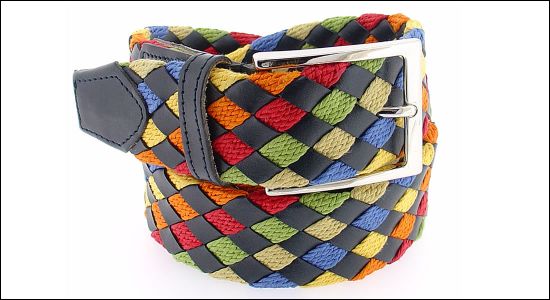 Ceinture homme multicolore