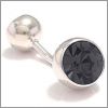 Boule incrust�e d'un Swarovski noir