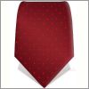 Cravate bordeau � pois rouge