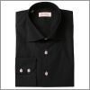 Black shirt with pink buttons