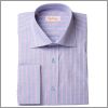 Pink check french cuff shirt