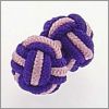 Passementerie violette et rose