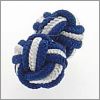 Passementerie bleue marine et blanche