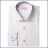 Chemise blanche � col int�rieur ray�