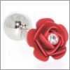 red rose & crystal cufflinks