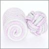 Passementerie rose et verte pale