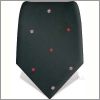 Black flowery tie