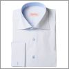 Chemise bleue claire col int�rieur bleu uni