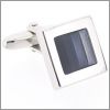 Grey enameled cufflinks