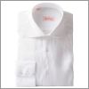 Chemise en lin cintr�e blanche