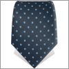Cravate bleue fonc�e � pois bleus turquoises