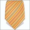 Cravate � rayures jaunes et oranges