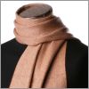 Echarpe en cachemire camel � chevrons