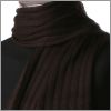 Echarpe marron � c�tes