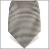 Cravate faux-uni gris clair et gris fonc�