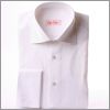White slim fit french cuff shirt