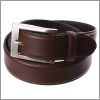 Brown leather belt and black reverse 