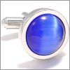 Rond avec une pierre de verre bleue